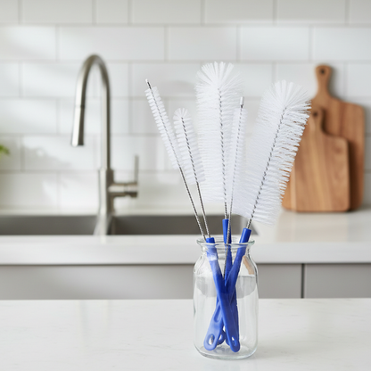 Clemyro® Premium Cleaning Brush Set – 5-Piece Multi-Size Cleaning Kit for Bottles, Straws & Narrow Openings