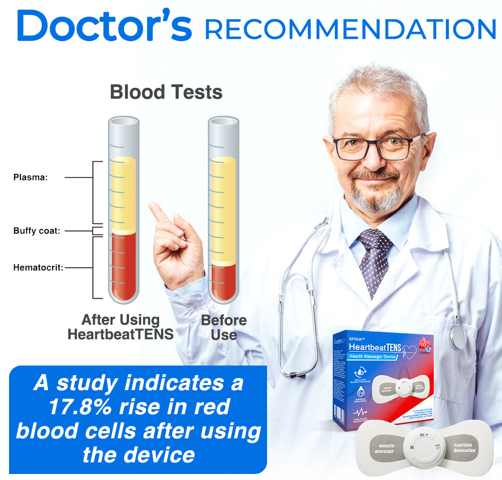 Clemyro® HeartbeatTENS Lifeblood Iron Health Massager Device